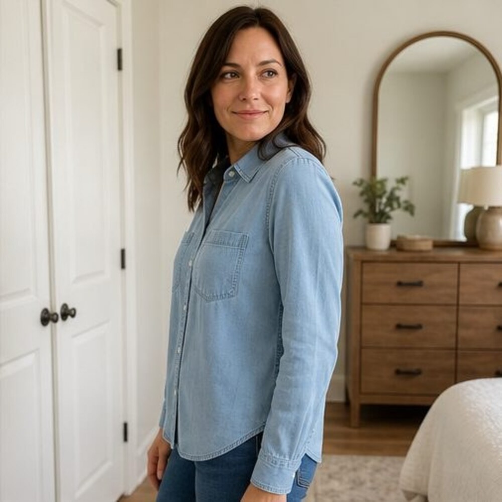 Charcoal Tunic Blouse - Picture 3 of 6